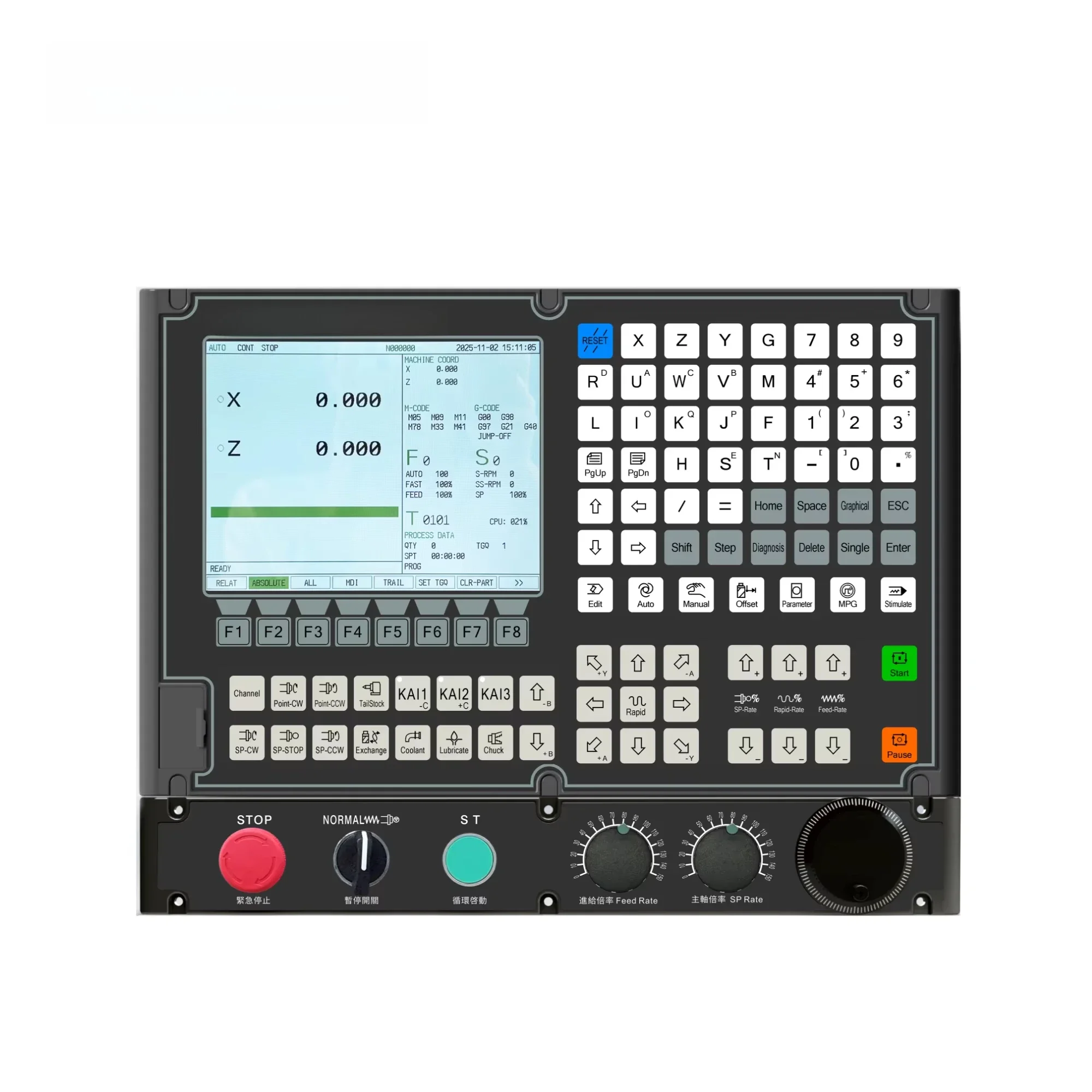 Siyuer 998T 2 Axis CNC Lathe Turning Controller With Absolute Servo Driver and Motor Kit Similar GSK Newker SZGH Syntec