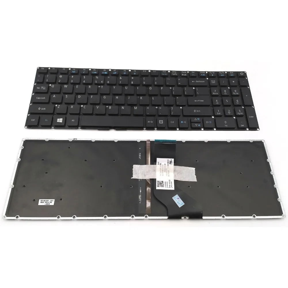 New US Laptop Keyboard for Acer Aspire V3-574 V3-574TG V3-575G V3-575T V3-575TG V3-574G V3-575 Series With Backlit