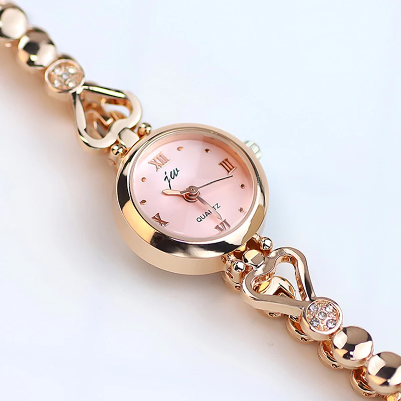 Women Bracelet Watch Exquisite Silver Rose Gold Ladies Luxury Wristwatches Rhinestone Simple Fashion Female Quartz Relogio Clock