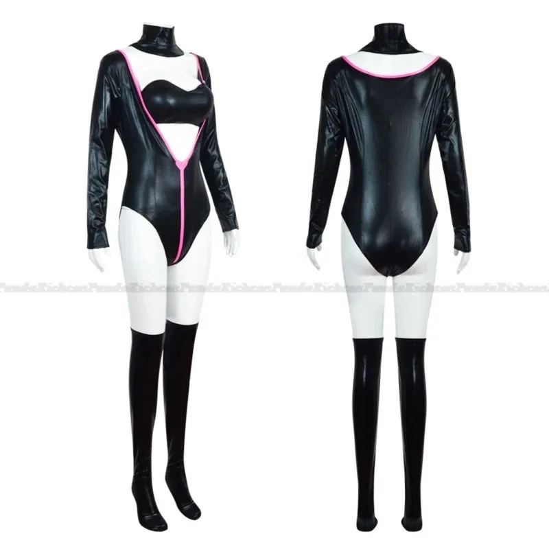 Хазбин Косплей Отель АЛАСТОР Ангел Пыль Вокс Ангел Черный Комбинезон Женщины Мужчины Косплей Костюм Хэллоуин Детский Косплей Костюм