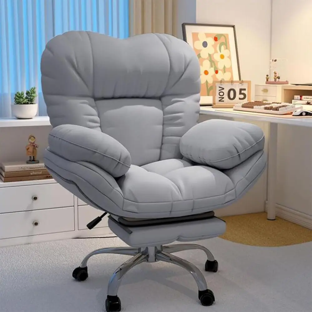 

Ergonomic Recliner Chair with Lumbar Support for Home Office, Study, and Relaxation