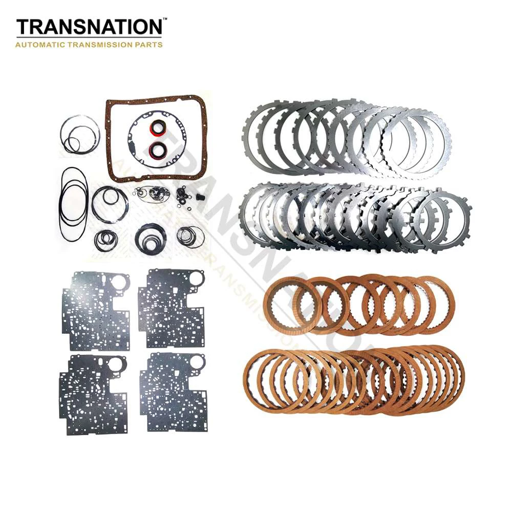 Transnation 4L65E 4L65 Auto Transmission Rebuild Kit Overhaul Seal Ring Gasket With Clutch Plate Fit For BMW Hummer H2 2001-UP