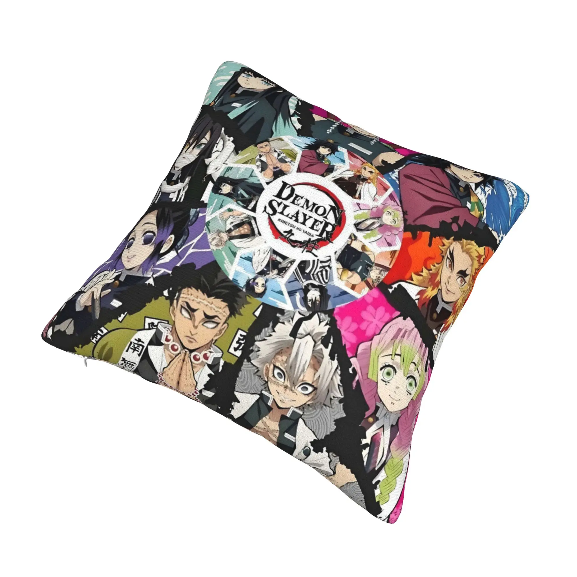 Demon Slayer Anime Manga    Pillow Covers Home Decorative Nordic Tanjiro Kamado Nezuko  Cushions for Sofa Square Pillowcase