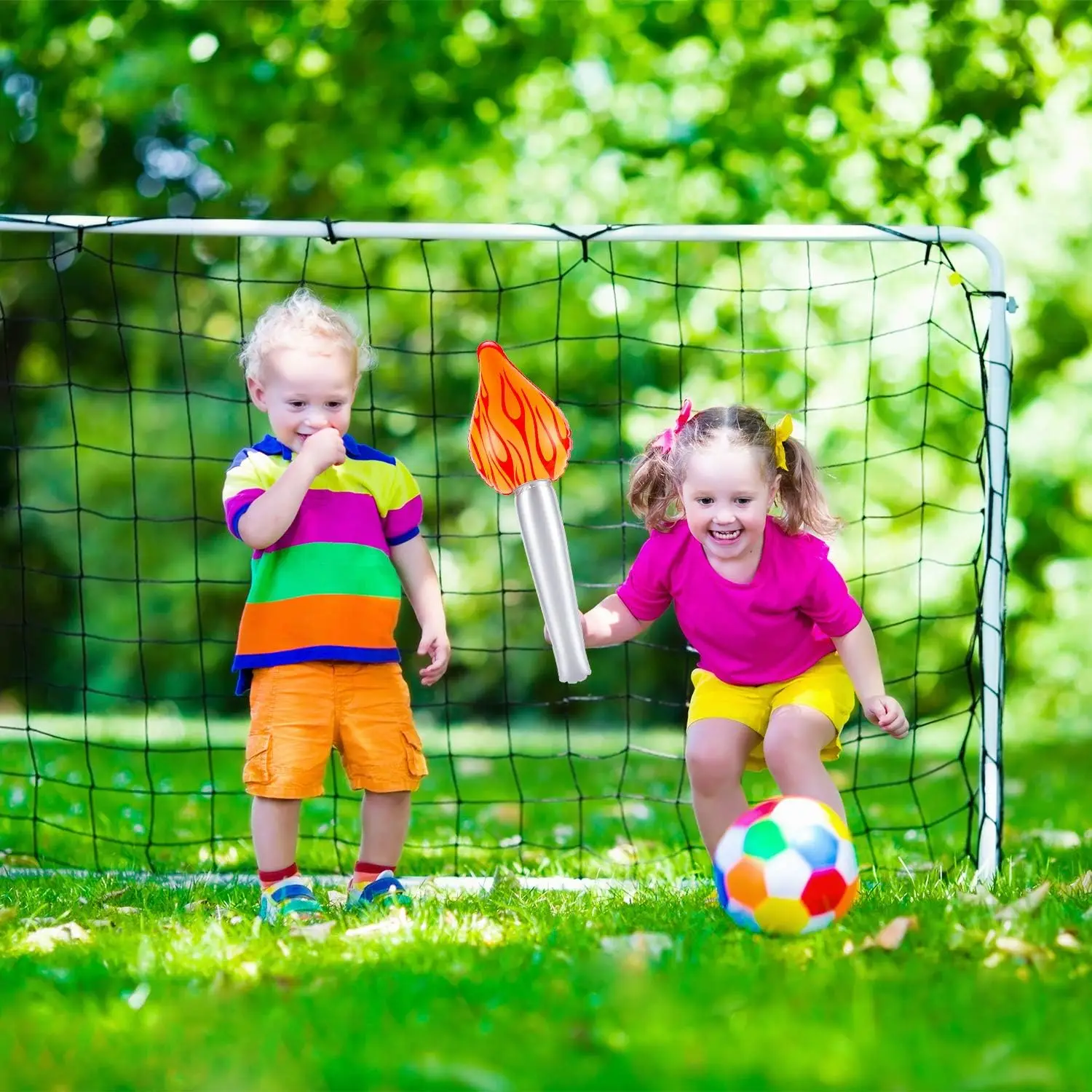 Brinquedo inflável tocha para crianças, Jogo de fantasia, Divertimento, Infla para o Halloween, Cosplay Themed Party, Jogos esportivos, 1 pc, 5 pcs