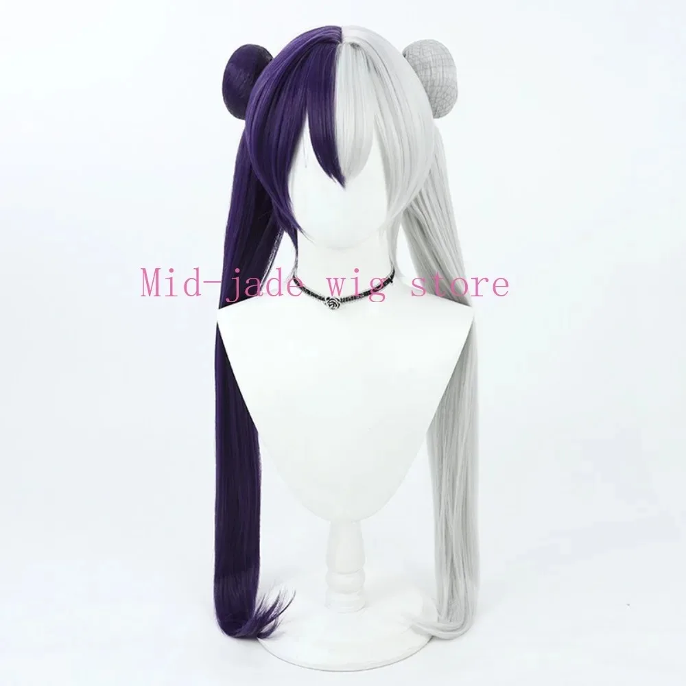 Ying Swei Cosplay Wig with Red and White Dual Color Hairstyle, Realistic Scalp Synthetic Heat-resistant Wig