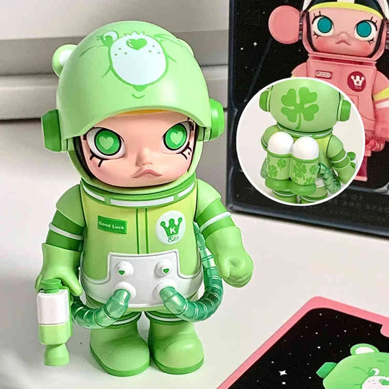 Hot Action Figures Mega Space Molly 100% Anniversary Series 3 Generation Kawai Doll Desktop Decorations Toys Surprise Xmax Gifts