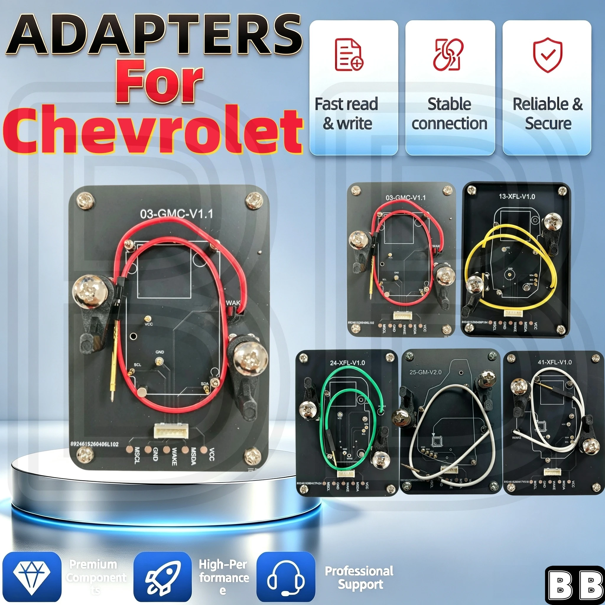 Mckb03/13/20/24/25/41 Adapter, Suitable for Chevrolet Gmc, Compatible with Nxp Killer Kd Xhorse... Devices for Welding-Free Reading, Writing, and Cloning