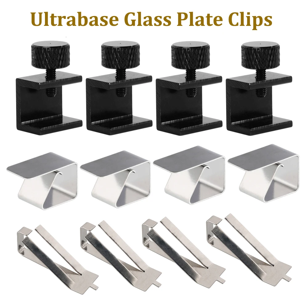 8pcs 3D Printer Parts Heatbed Glass Plate Clip Hotbed Ultrabase Plate Clamp Clip Ultimaker Heated Bed Build Platform Retainer