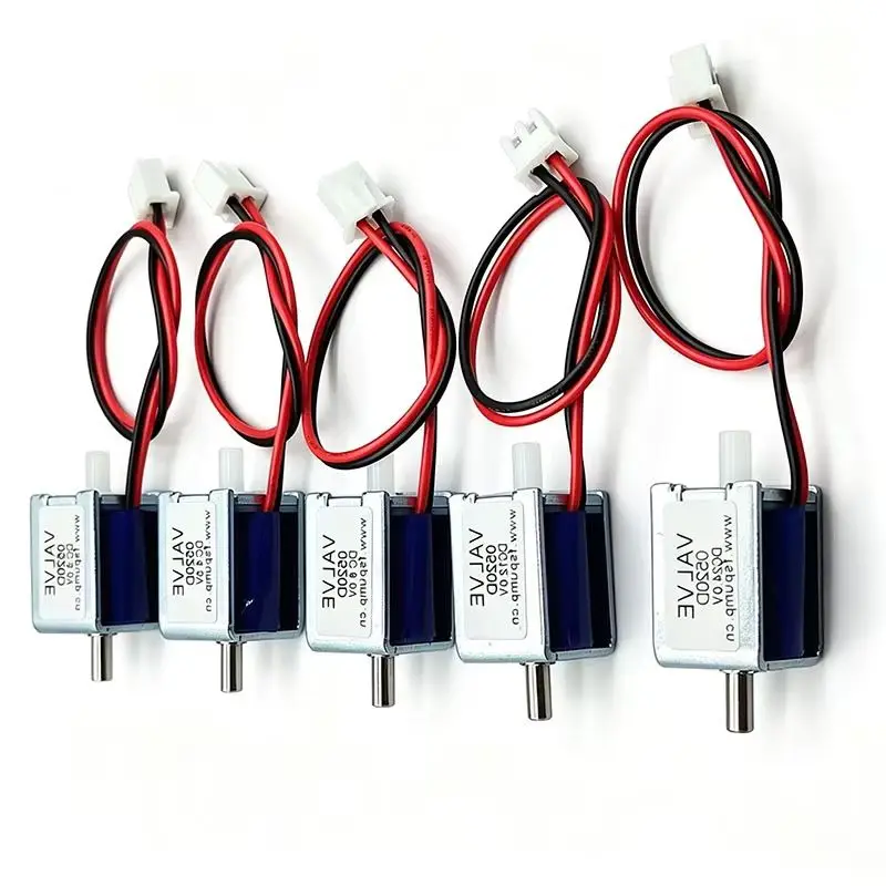 0520D Mini Electric Solenoid Valve DC 3V 4.5V 6V 12V 24V N/C Normally Closed Micro Air Gas Valve Flow Control DIY Pump Massager