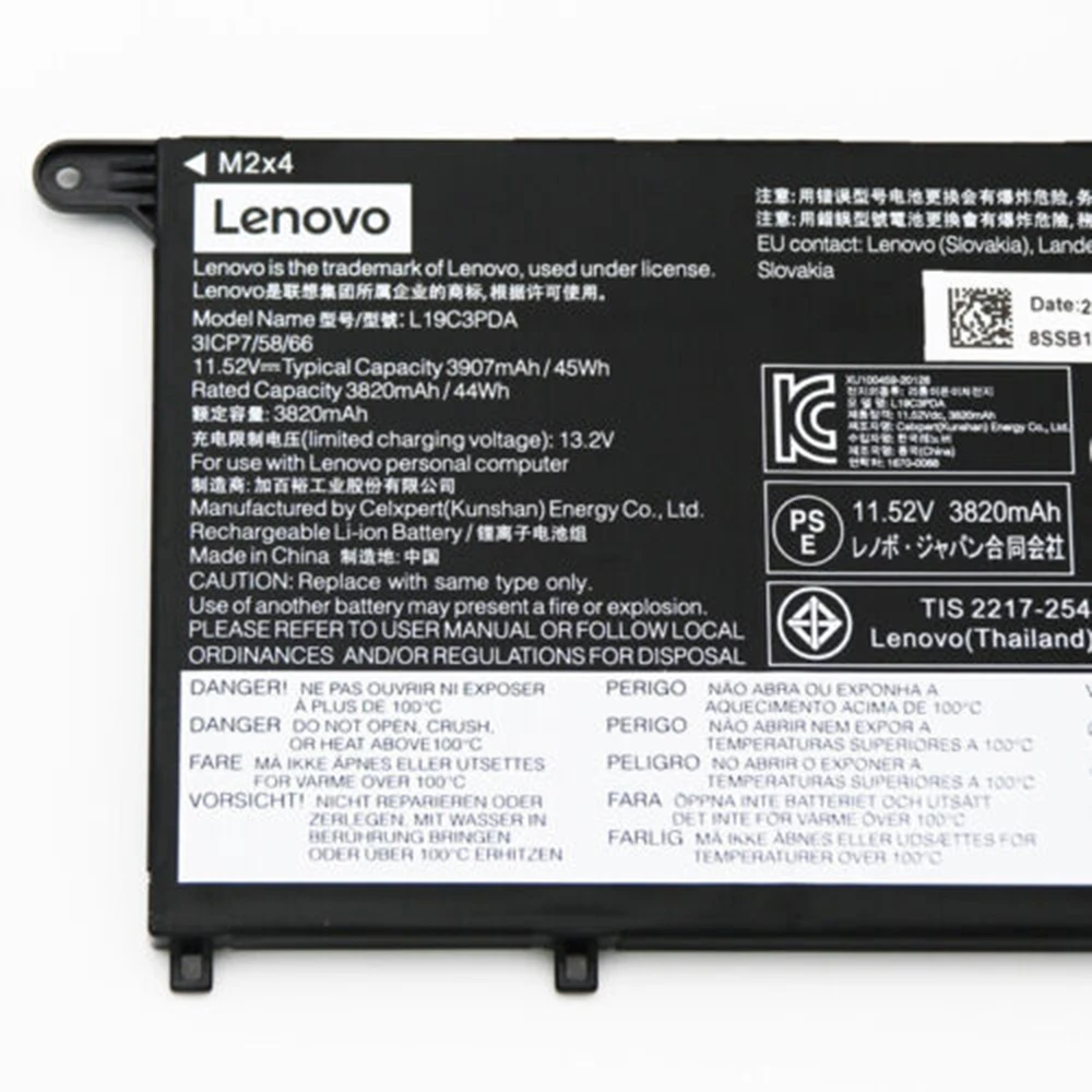 New Genuine Original L18L3PF6 11.52V 45Wh Laptop Battery for Lenovo ThinkBook 14 G3 ACL 15 G2 ITL L19M3PDA 5B10Z21197