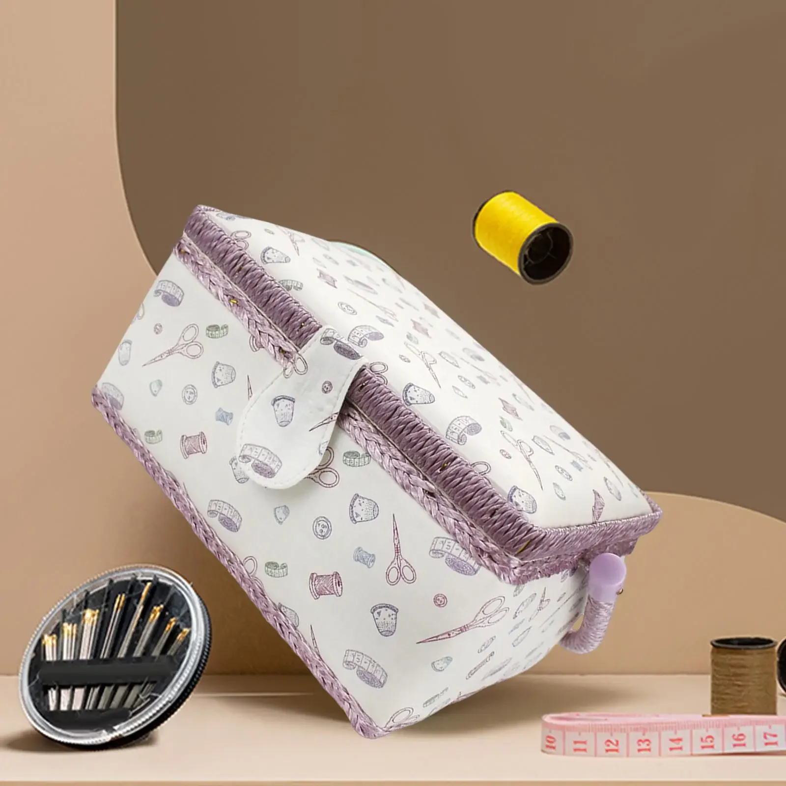 Carrying Case Large Capacity with Handle Universal Accessories Sewing Basket for Beginners