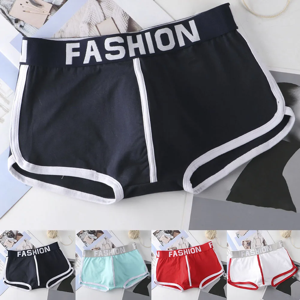 

Soft Cotton Briefs Cotton Boxer Shorts Active Lifestyle Breathable Fabric Classic Theme Comfortable Fit Elastic Waistband