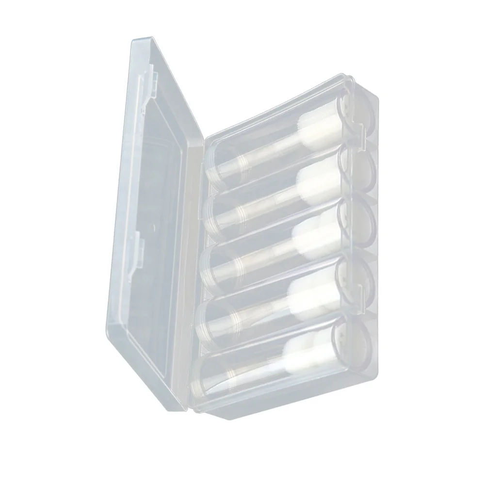 6 Pcs Coin Capsules Storage Case Household Holder Round Protective Tube