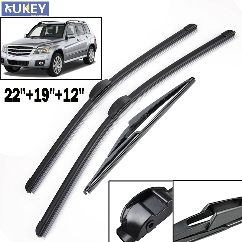

Передние и задние щетки стеклоочистителя Xukey для Mercedes GLK X204 2008-2014 2013 2012 2011 2010 2009, резиновые автомобильные аксессуары для ветрового стекла