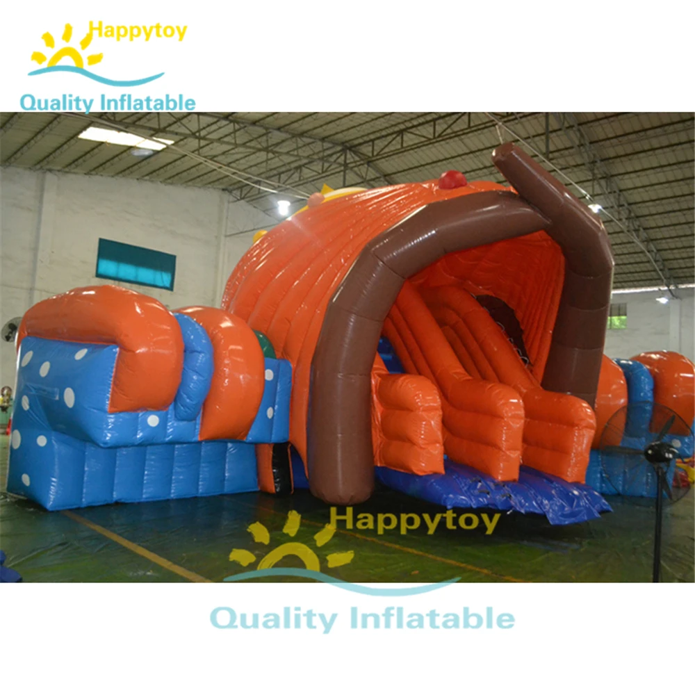 Outdoor Inflatable Conch Slide For Pool , Inflatable Seashell Animal Pools Slides For Adult And Kids