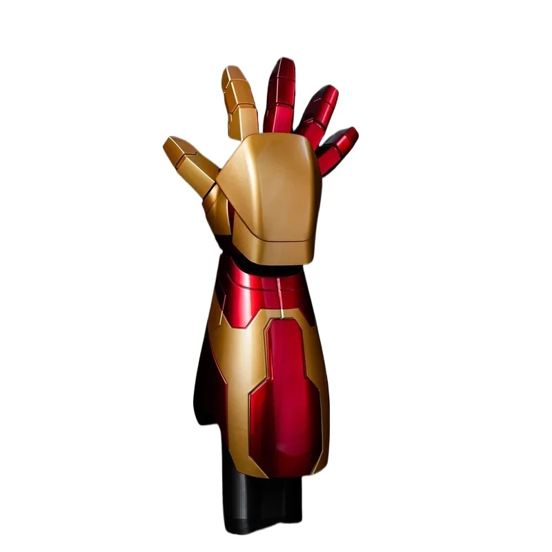 Neue Filmfigur Sprachgesteuerte Formwandelnde Rüstung Iron Man Jarvis Mk42 Tragbares Arm-Modell Figur Überraschungsgeschenk