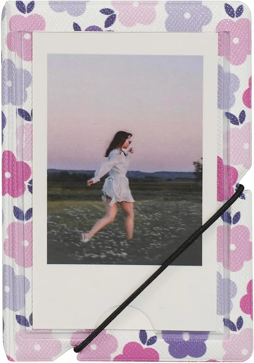 Mini 2x3 Photo Album for Instant Camera Prints, Holds 28+ Photos, Portable and Stylish Design