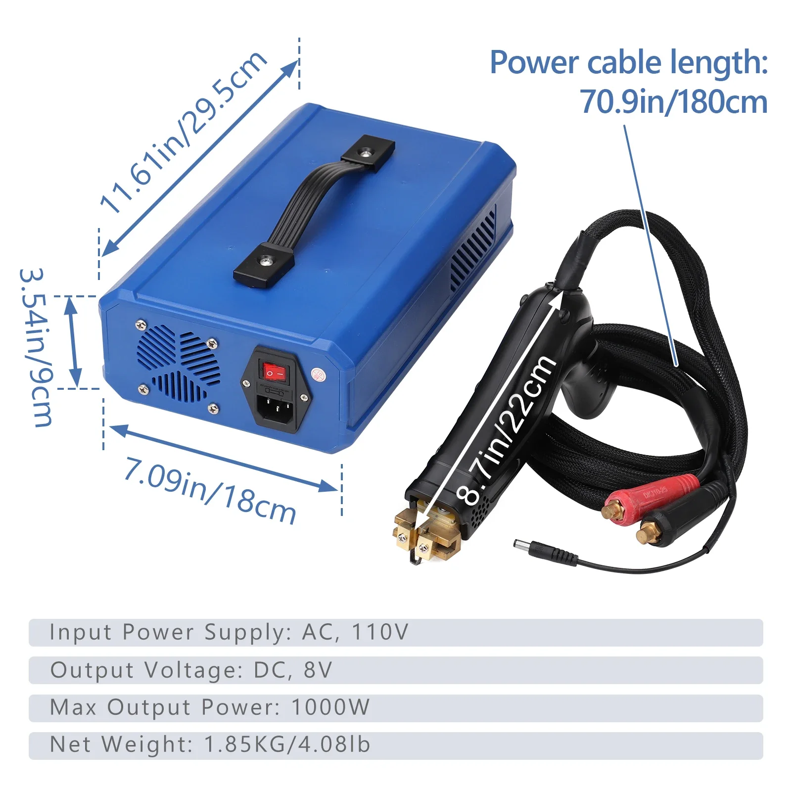 1000W Electric Tire Groover Machine Tire Regrooving Cutter Kit with 20Pcs Replacement Blades Rubber Tyre Grooving Repair Tool