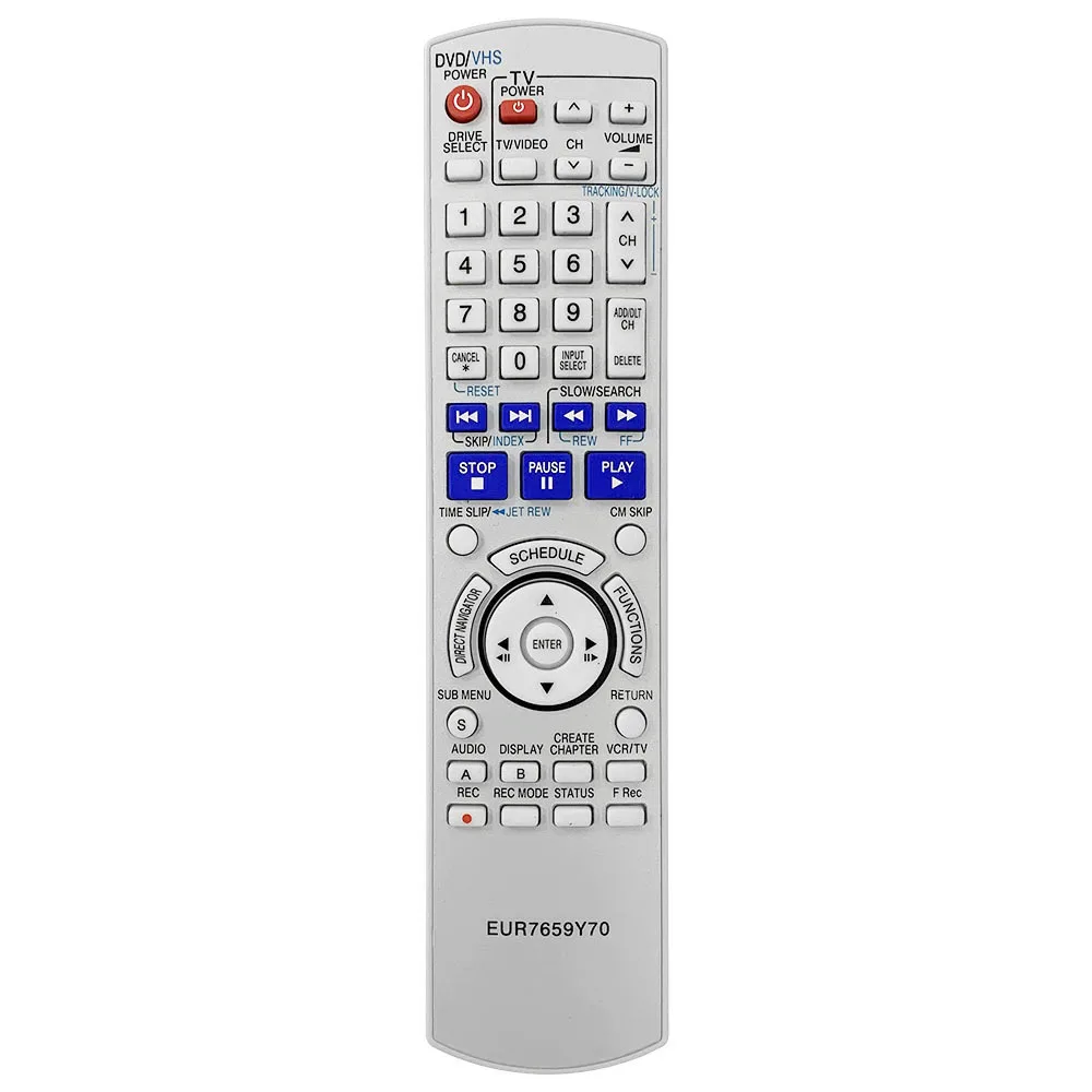 New EUR7659Y70 For Panasonic TV/DVD Combo Remote Control DMR-ES25 DMR-ES25S DMR-ES35 DMR-ES10 DMR-ES10K DMR-ES10P DMR-ES10S