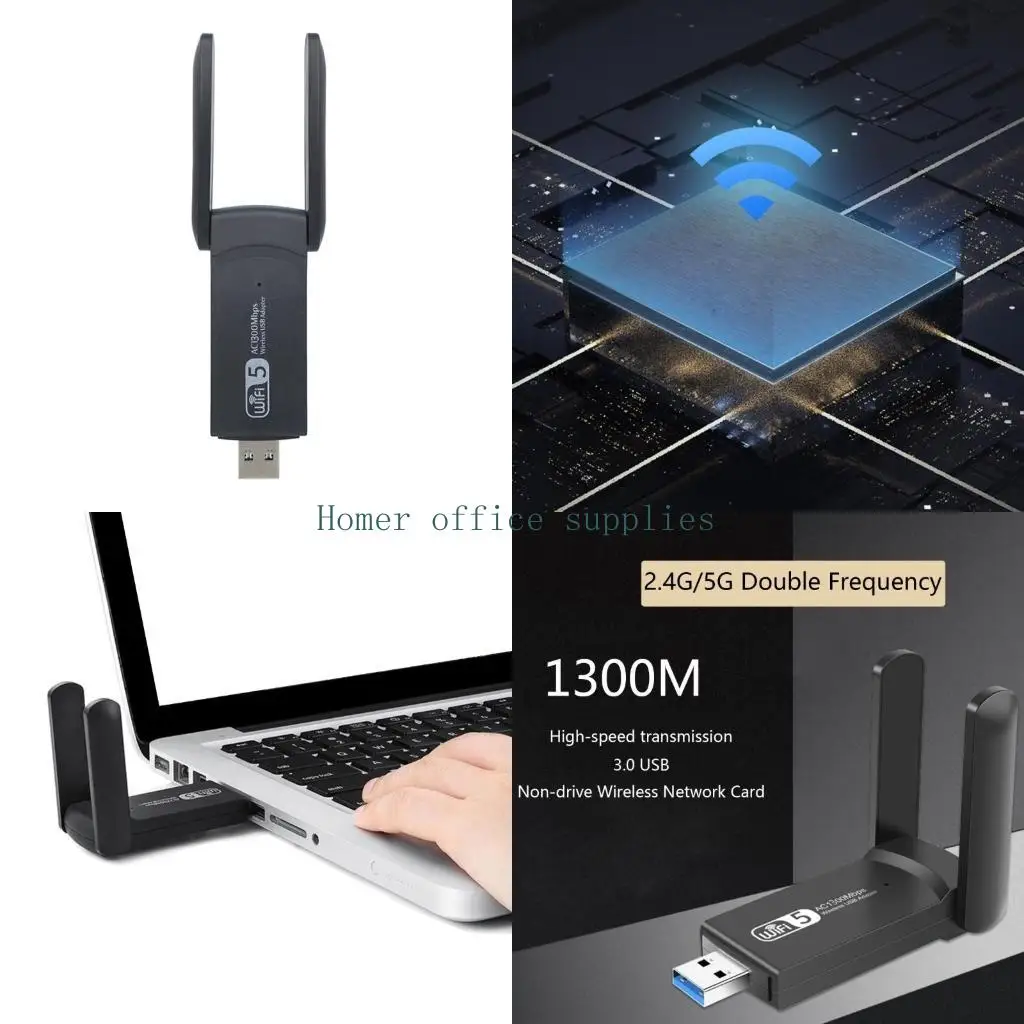 

K43B 1200MBPS Adapter Adapter Dual-Band USB Gigabit Reciver для ноутбука