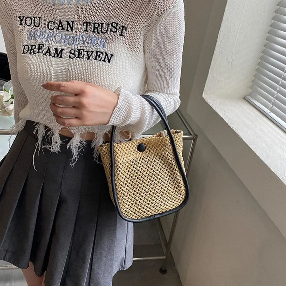 

Bags Makeup Lipstick Bags Large Capacity Straw Weave Small Tote Bags Cosmetic Bag Women Handbags Crossbody Bags Shoulder Bags