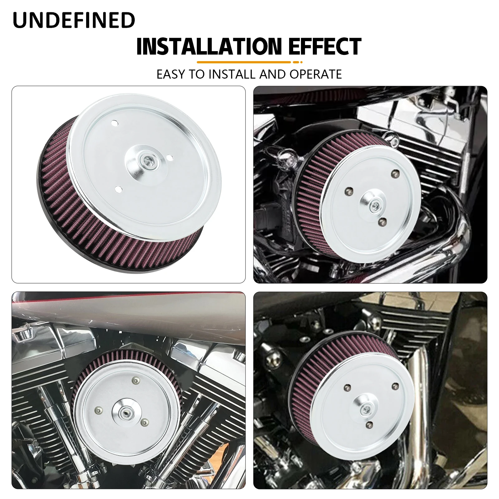 Motorcycle Air Filter Fit For Harley Harley Dyna Street Bob Low Rider  Softail Fat Bob Touring Road King Electra Glide Sportster