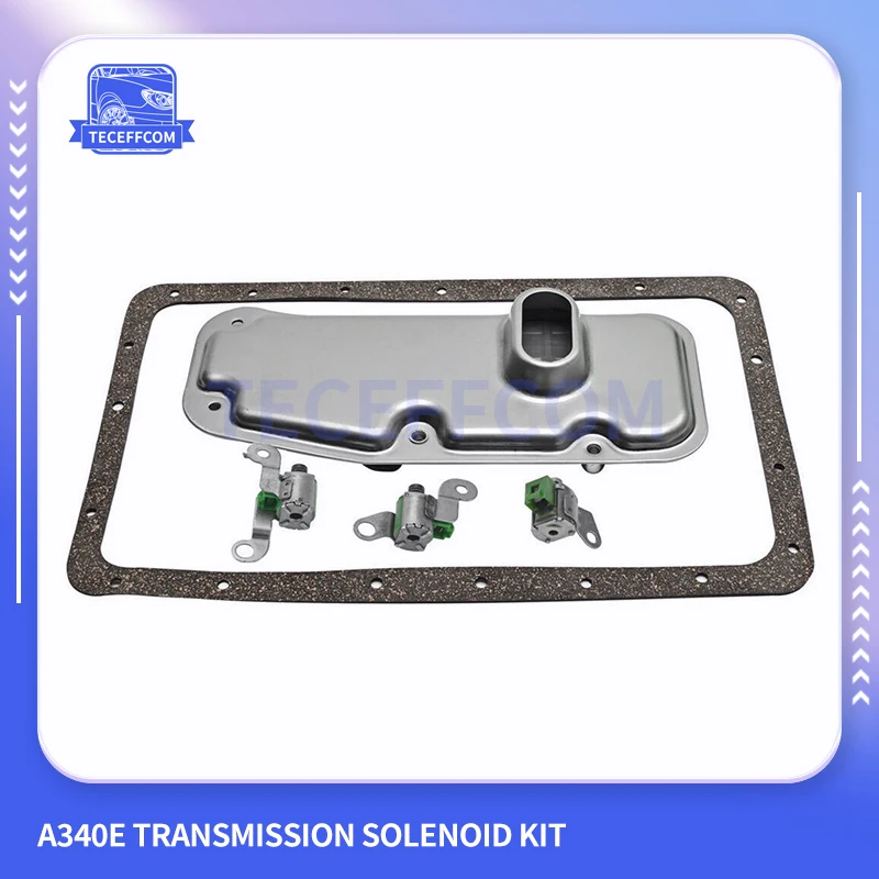 A340E Transmission Solenoid Service & Kit Oil Filter fits for Toyota 4-Runner Jeep Cherokee Lexus 2WD 4WD 2000-2004 A340E A343F