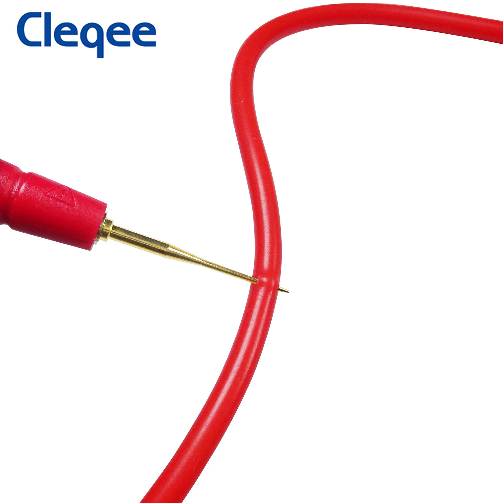 Cleqee P8003 Multimeter Probe with Replaceable Gilded Needle 1mm/2mm Pins 4mm Banana Plug Jack Multi-purpose Test Pen Kit