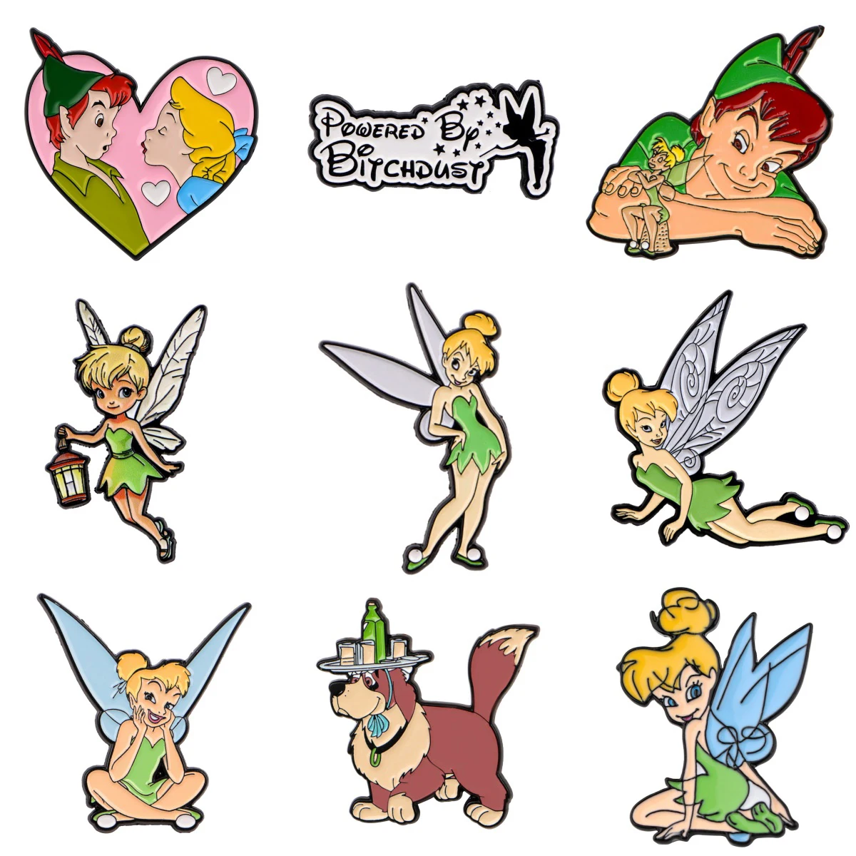 Broche Épinglette Émail Mignonne Elfe Luciole Dessin Animé pour Manteau, Broches pour Femmes, Badges de Revers Tendance, Bijoux Cadeau pour Amies