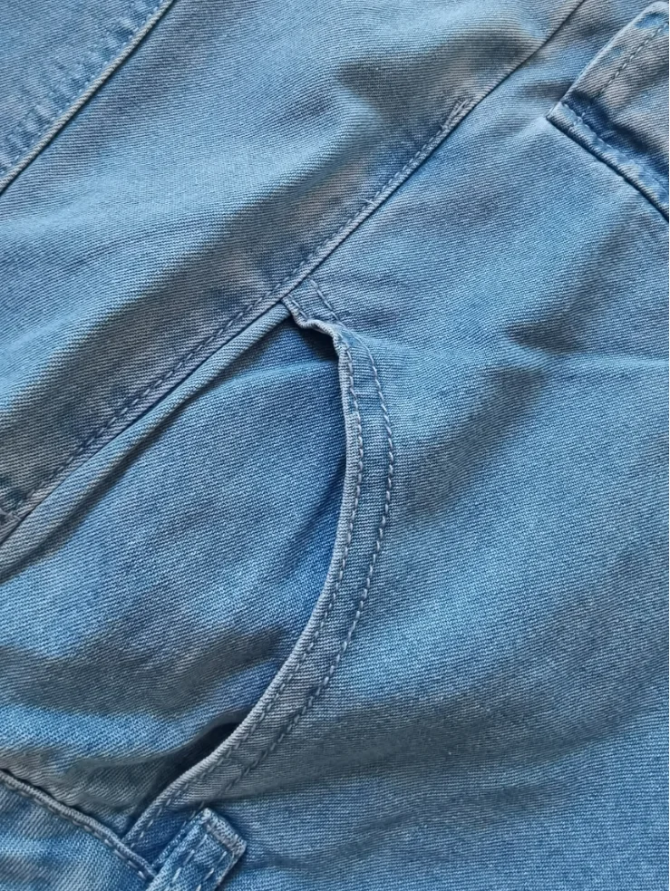 مصنع التخليص المرأة الجينز فضفاضة تناسب غسلها جيب كبير السراويل الطويلة عارضة عالية الجودة #6