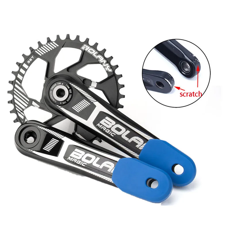 Mtb Bicycle Crank Protective Cover 2pcs Silicone Bike Crankset Boosts Guard Rode Bicycle Caps Cycling Shells Parts Accessories