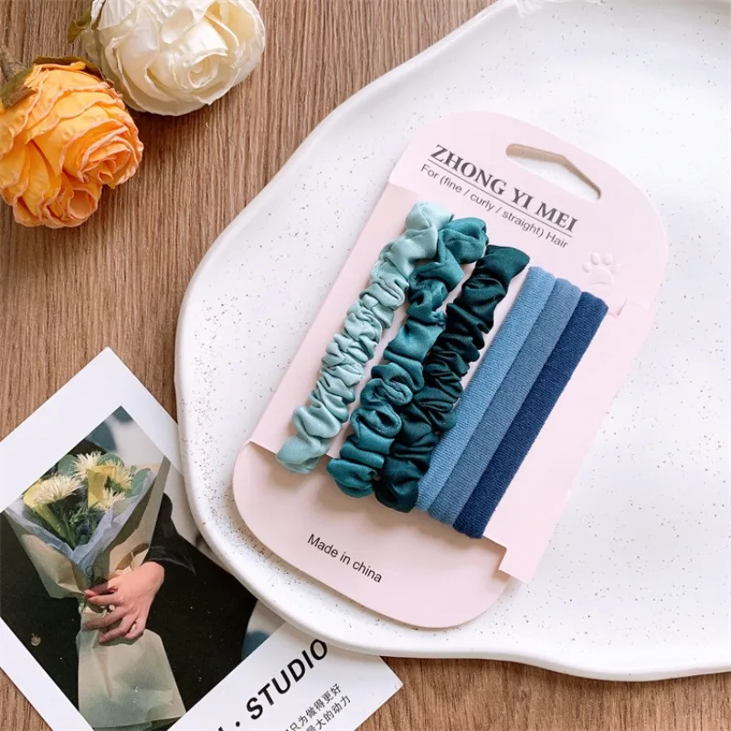 

Ретро-резинка для волос в корейском стиле с рюшами, несколько цветов, мягкая, эластичная, для девочек, на каждый день