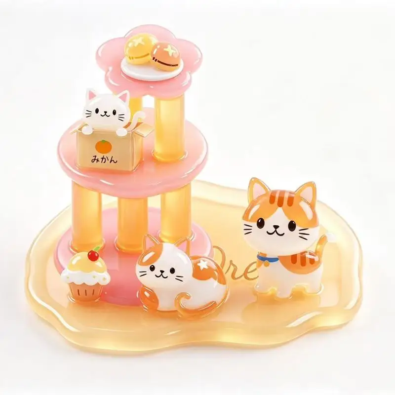 3D Stacked Crystal Stickers Cute Cartoon Animal Removable Decals for Kids Laptop Phone Case Luggage Decoration