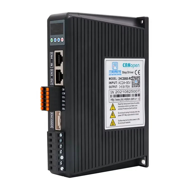 Pilote Canopen 2HCS868-RC pour moteur pas à pas biphasé Nema24 34, pilote d'entraînement de moteur pas à pas
