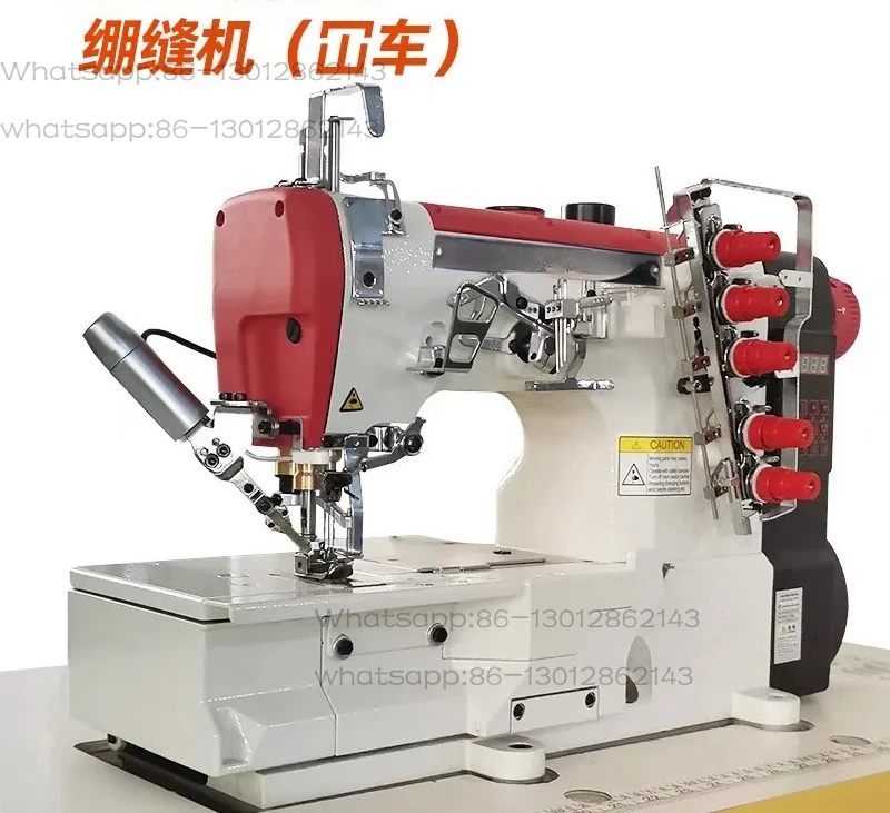 

Three-needle five-thread interlock sewing machine, automatic computer direct drive 500-bar car