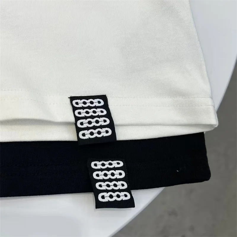 الملونة الساخن الماس Goodbrand عارضة تي شيرت الرجال النساء 1:1 أفضل نوعية القطن الخالص الأبيض GOODBRAND قصيرة الأكمام