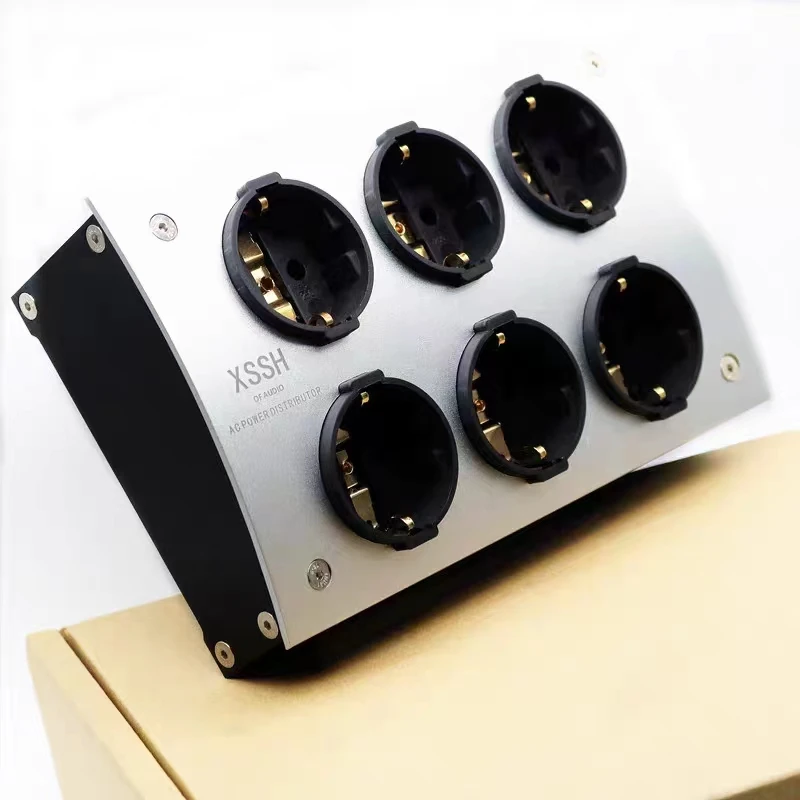 Hifi الصوت e-TP60 FI-E30 الاتحاد الأوروبي Shuko اليورو التيار المتناوب موزع الطاقة 125 فولت-250 فولت 50/60 هرتز 16A 16amp IEC مدخل مقبس توصيل كهربائي المخرج