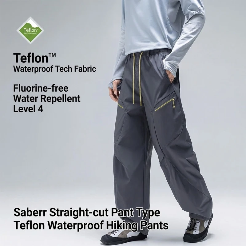 Unisex  Waterproof Cargo Pants  Convertible Straight/Jogger Fit, 3D Cut Reflective Zipper Pockets  Urban & Light Outdoor Wear