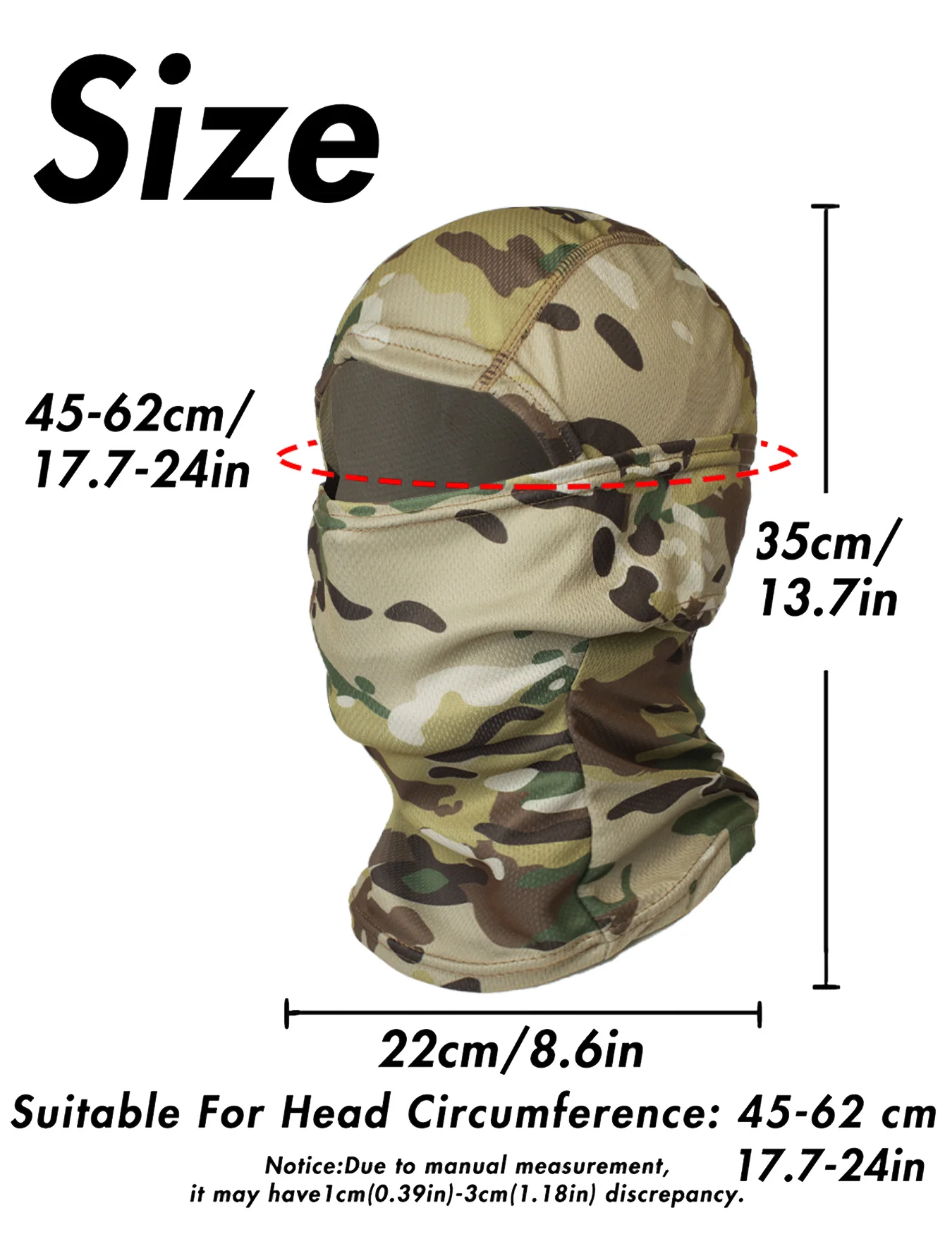 Musion Sturmhaube, atmungsaktives Netz, UV-Schutz, Motorrad-Vollgesichtsmaske, Sturmhaube, bedruckt, Reitkopfbedeckung – Detail 6