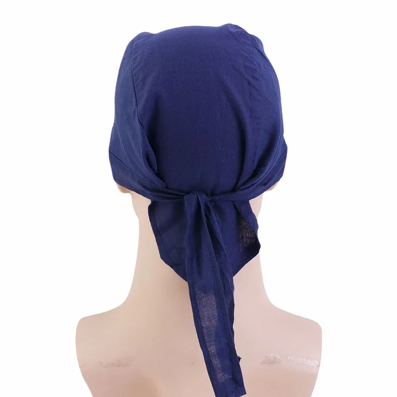 Adjustable Tie Do Rag Head Wrap Durag Men Women Breathable Bandana Skull Cap Sports Cycling Headscarf Hair Loss Beanie Headwear