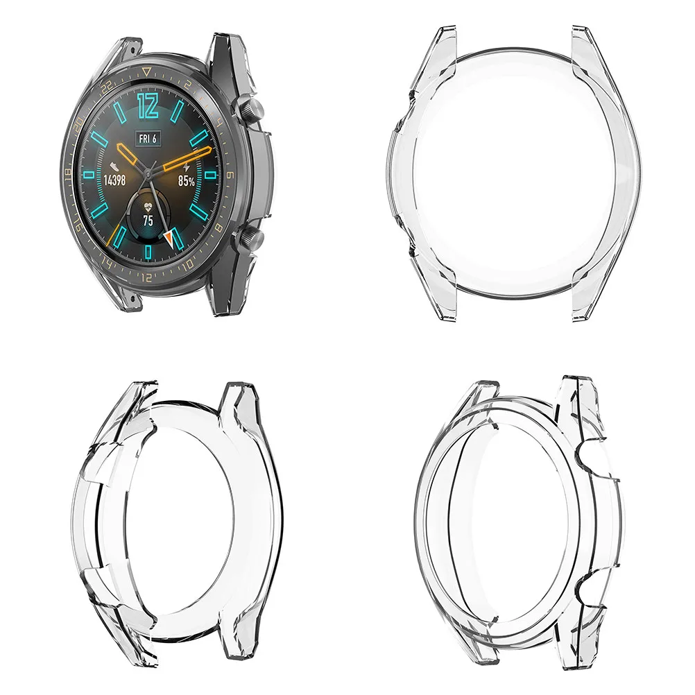 Active 46Mm Watch Cover Silicone Protective Case Scratch Dust Resistant Lightweight Fashionable Fit Precise Cutouts
