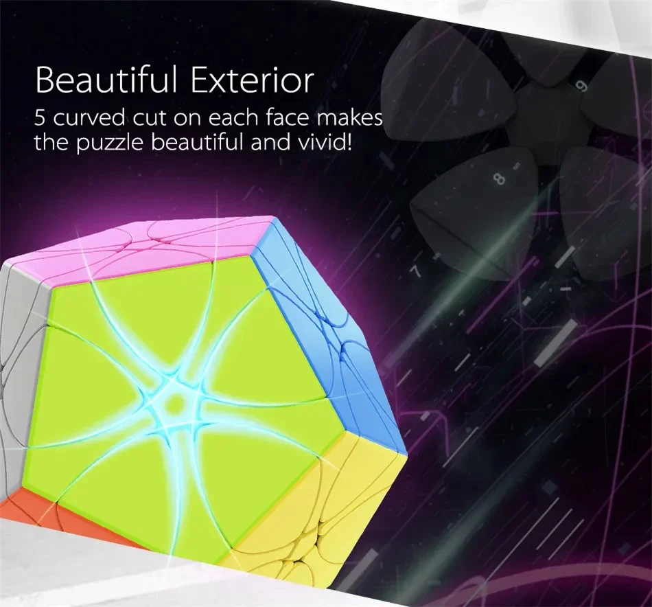 Moyu Meilong Vreemde Vorm Magische Kubus Pandora Vierkant-1 Klavertje Vier Dubbele Skewb Polaris Esdoorn Bladeren Skewb Kubus Kinderen Naar