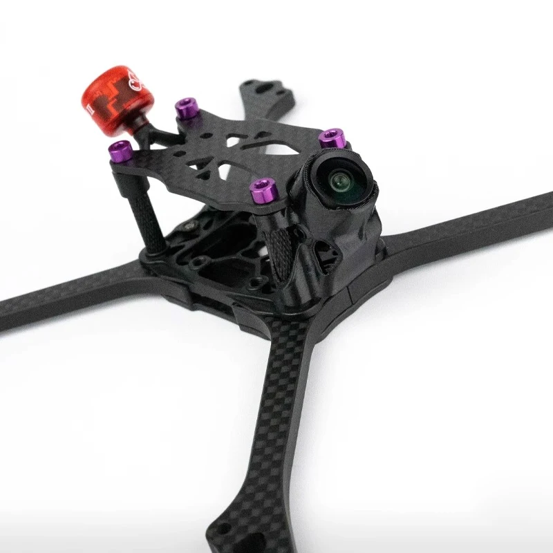 BCROW V6 2025 إصدار 5 بوصة طائرة بدون طيار FPV إطار صحيح X العمارة و 2020 جبل برو سباق إطار من ألياف الكربون نسخة خفيفة للغاية #3