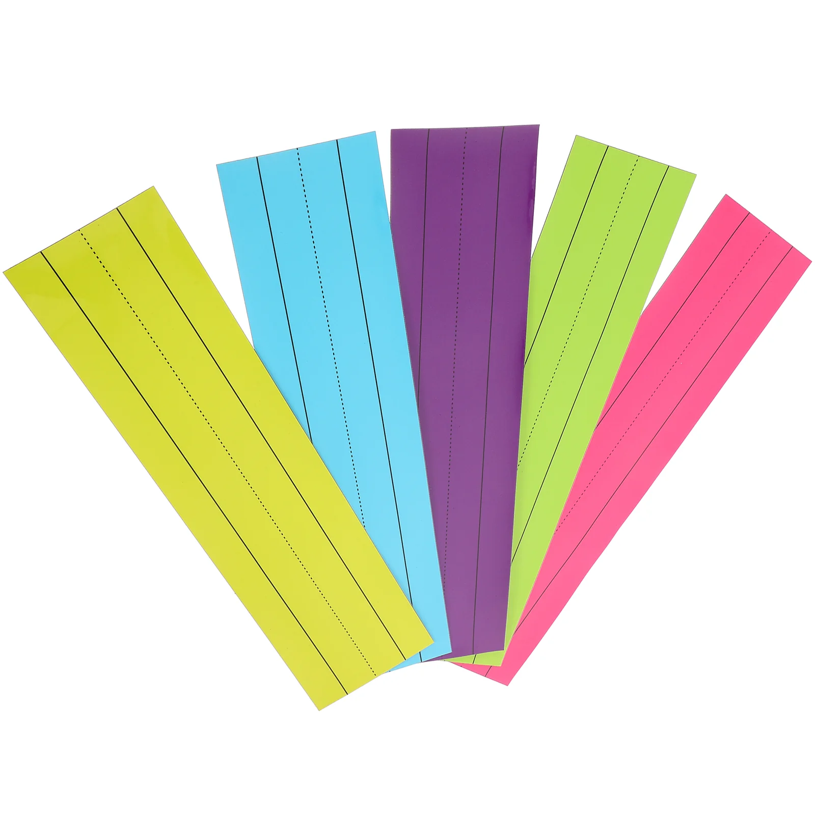 

5 Pcs Magnets Soft Magnetic Sentence Strip Whiteboard Strips Sight Word for Stripe 3048X762X003CM Lined Primary School