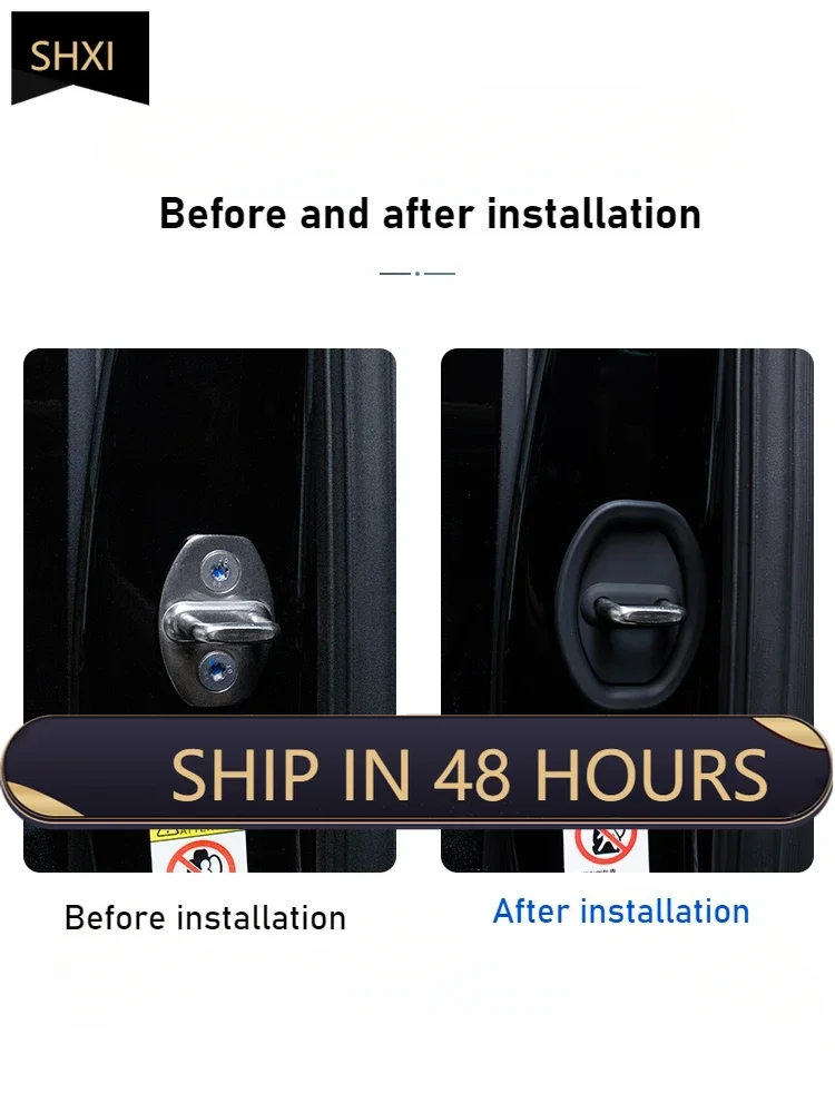Good Quality New For Equation Leopard 8 Door Lock Cover Silicone Cushioning Glue Shock Absorption Silent Full Package Anti-rust