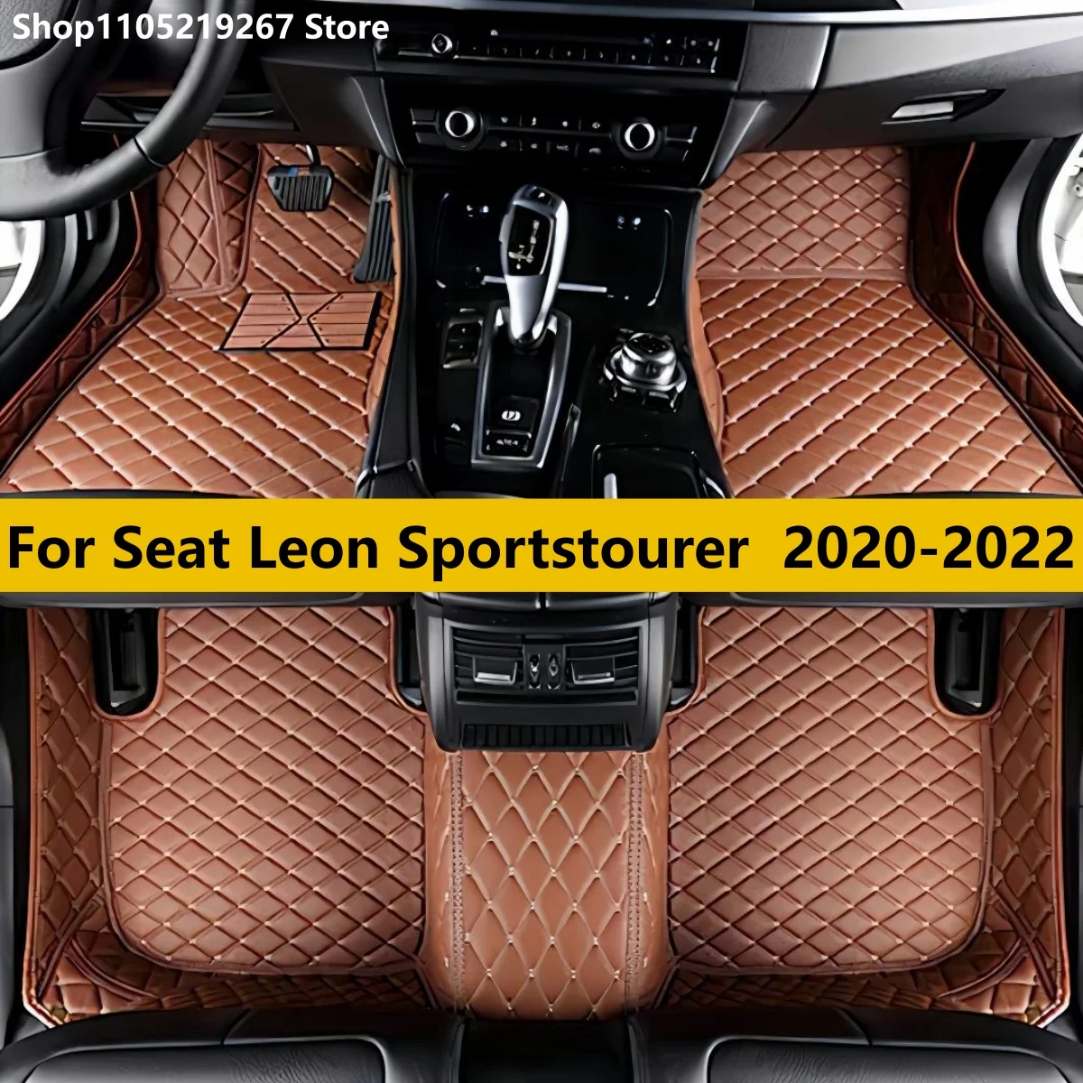 

Custom Car Floor Mat Fit for Seat Leon Sportstourer 2020 2021 2022 Auto Carpets Foot Coche Accessories