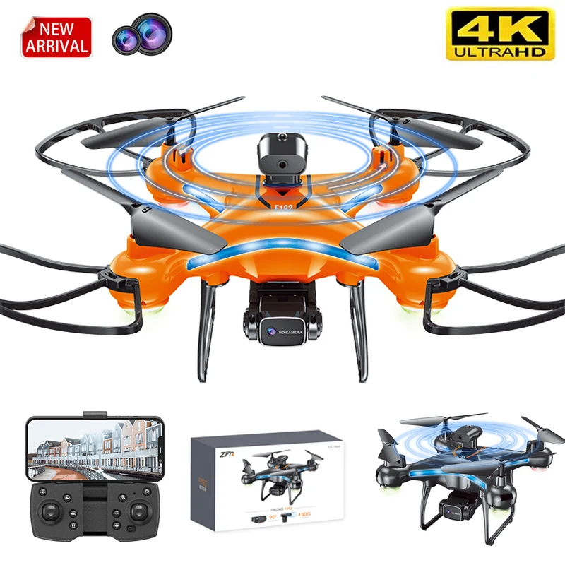 F192 RC Drone 4K Professional Dual Camera Obstacle Avoidance Optical Flow Positioning 143g Foldable Quadcopter Helicopter Gifts