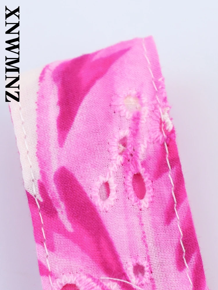 XNWMNZ 2025 Summer Woman boho Sleeveless midi Dress Chic Holiday Female wide shoulder strap Shoulder Fashion Backless Dresses