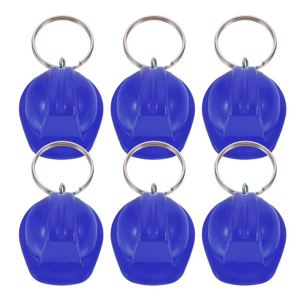 6 Pcs Wrist Bands Key Chain Cute Keychains Carabiner for Backpacks Blue Women Man