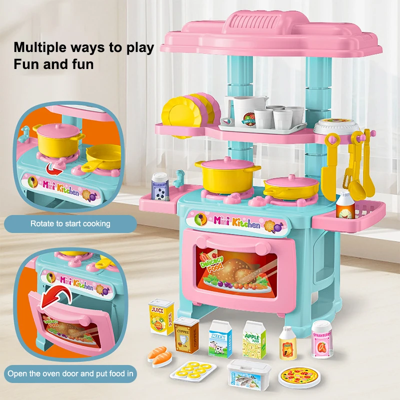 Zestaw kuchenny dla dzieci do zabawy w udawanie, miniaturowe akcesoria kuchenne, prezent urodzinowy
